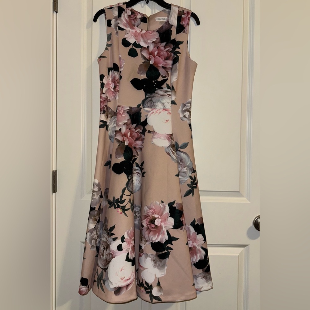 Calvin Klein Pink Floral Dress